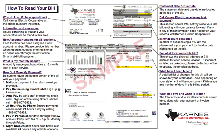 your electric bill